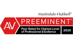 Martindale-Hubbell Preeminent Peer Rated For highest level of Professional Excellence